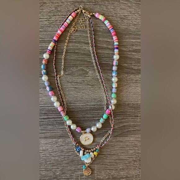 Colorful Stackable necklace A440 - Picture 4 of 5